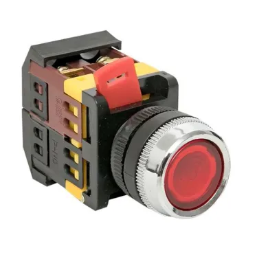 Кнопка ABLFS-22 с подсветкой красный NO+NC 230В EKF PROxima | ablfs-22-r | EKF