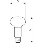 Лампа накаливания ЛОН Refl 40W E27 230V NR63 30D 1CT/30 | 926000006213 | PHILIPS