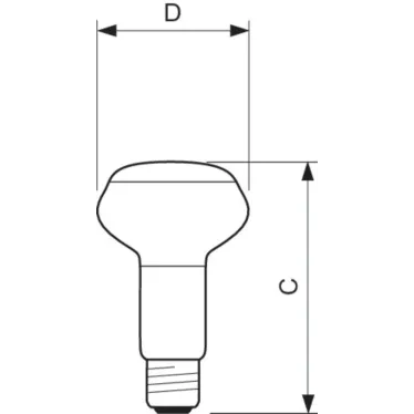 Лампа накаливания ЛОН Refl 40W E27 230V NR63 30D 1CT/30 | 926000006213 | PHILIPS