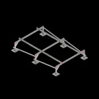 Опорная конструкция для установки оборудования TECHNORAPTOR STEELFOOT 2000х3000 тип 1
