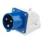 Вилка 523 стационарная 2Р+РЕ 32А 220В IP44  | SQ0605-0014 | TDM