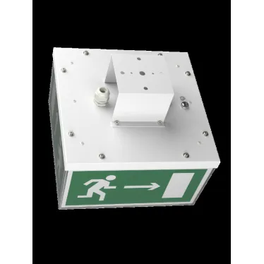 Световой указатель аварийного освещения светодиодный BS-CUBE-73-S1-STABILAR2 24Вт 3ч IP44 постоянный накладной | a15408 | Белый свет