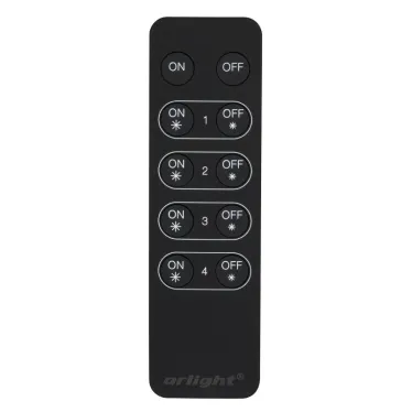 Пульт SR-2833K4 Black (диммер 4 зоны) | 021057 | Arlight