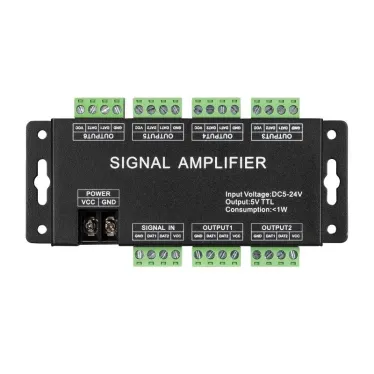 Усилитель сигнала LN-SPI-6CH (5-24V) (arlight, IP20 Металл, 1 год) | 033094 | Arlight