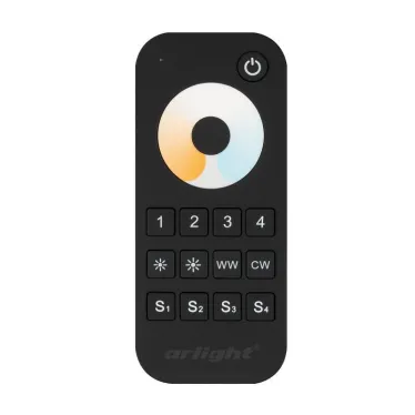 Пульт SMART-R34-MIX Black (4 зоны, 2.4G) (Arlight, IP20 Пластик, 5 лет) | 031936 | Arlight