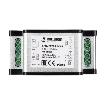 INTELLIGENT ARLIGHT Конвертер 0-10В DALI-310-DIN (AC 230V, DALI, 0-10) | 027181 | Arlight