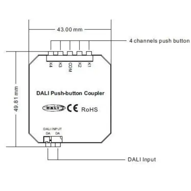 INTELLIGENT ARLIGHT Конвертер DALI-309-4-D2-IN (DALI-BUS, Free purpose) (INTELLIGENT ARLIGHT, Пластик) | 032882 | Arlight
