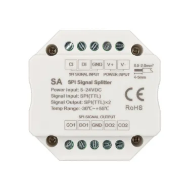 Усилитель SMART-SPI (12-24V, 2 output) (arlight, IP20 Пластик, 5 лет) | 028419 | Arlight