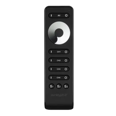 Пульт SMART-R33-DIM Black (4 канала, 2.4G) (Arlight, IP20 Пластик, 5 лет) | 032941 | Arlight