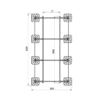 Опорная конструкция для установки оборудования TECHNORAPTOR FOOT 1500х3000 тип 2 HD