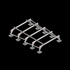 Опорная конструкция для установки оборудования TECHNORAPTOR STEELFOOT 2000х3000 тип 2 HD