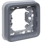 Plexo Серый Рамка 1-ая с суппортом для внутреннего монтажа IP55 | 069681 | Legrand