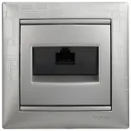 Valena Алюминий Розетка комп(RJ45) 1-ая 6 кат UTP | 770246 | Legrand