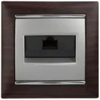 Valena Алюминий Розетка комп(RJ45) 1-ая 6 кат UTP | 770246 | Legrand