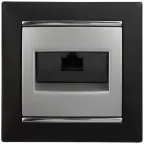 Valena Алюминий Розетка комп(RJ45) 1-ая 6 кат UTP | 770246 | Legrand