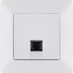 Valena LIFE DIY Белый Розетка ТЛФ 1-ая (RJ11) | 753438 | Legrand