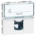 Розетка Mosaic 2М RJ11 4 контакта | 078731 | Legrand