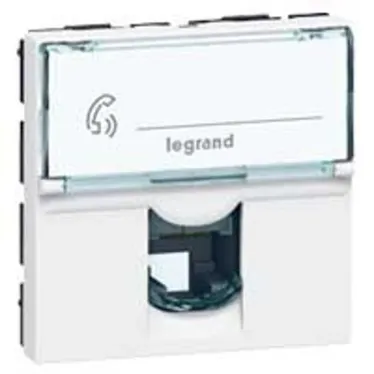 Розетка Mosaic 2М RJ11 4 контакта | 078731 | Legrand