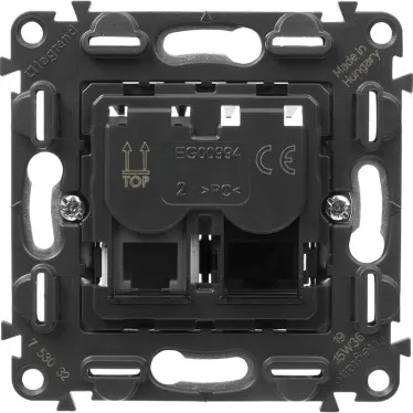 Valena Мех IN'MATIC Розетка 2-ая ТЛФ/комп RJ11/RJ45, Кат.6 UTP | 753032 | Legrand