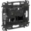 Valena Мех IN'MATIC Розетка 2-ая ТЛФ/комп RJ11/RJ45, Кат.6 UTP | 753032 | Legrand