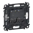 Valena Мех IN'MATIC Розетка 2-ая комп, RJ45, кат.6А UTP | 753045 | Legrand