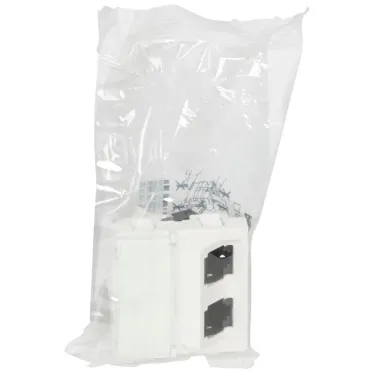 Двойная розетка RJ 45 - Программа Mosaic - категория 6 - FTP 45° - 2 модуля - белый - LCS² | 076506 | Legrand