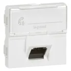 Mosaic RJ45 UTP 6a 2м угол 45° Белая | 076509 | Legrand