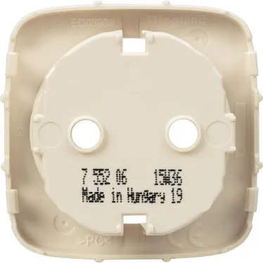 Valena ALLURE Сл.кость Накладка розетки с/з | 755206 | Legrand