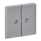 Valena LIFE Алюминий Клавиша 2-ая с подсветкой/индикацией | 755222 | Legrand