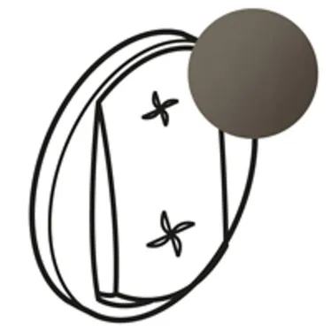 Celiane Графит Накладка перек.ск.вент.  | 067961 | Legrand