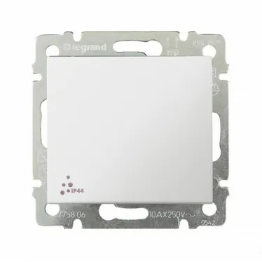 Valena Белый Переключатель 1-клавишный IP44 | 774206 | Legrand
