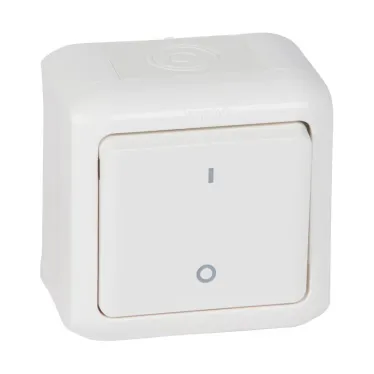 Quteo Белый Выключатель двухполюсный IP44 | 782309 | Legrand