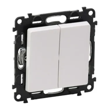 Valena LIFE DIY Белый Выключатель 2-клавишный 10А 250В | 752405 | Legrand