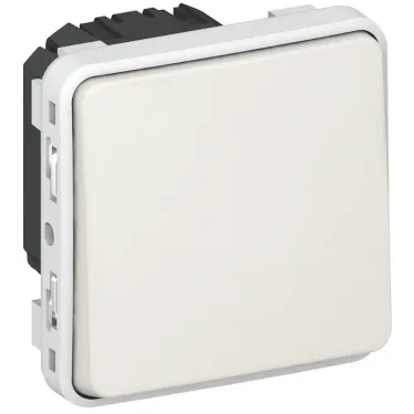 Plexo Белый Переключатель с индик. Лампами IP55 | 069612 | Legrand
