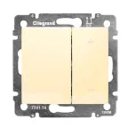 Valena Сл. кость Светорегулятор нажимной 40-400W для л/н, универсальный, многофункциональный | 774162 | Legrand