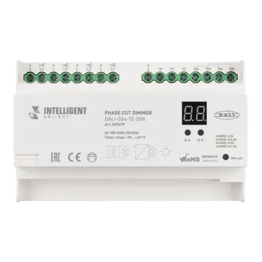 INTELLIGENT ARLIGHT Диммер DALI-504-TE-DIN(230V, 4x2A) | 029279 | Arlight