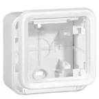 Plexo Arctic Антибактериальный Белый Монтажная коробка 1-ая для наружного монтажа IP55 | 070741 | Legrand