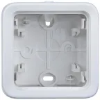 Plexo Arctic Антибактериальный Белый Монтажная коробка 1-ая для наружного монтажа IP55 | 070741 | Legrand