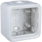 Plexo Arctic Антибактериальный Белый Монтажная коробка 1-ая для наружного монтажа IP55 | 070741 | Legrand