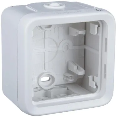 Plexo Arctic Антибактериальный Белый Монтажная коробка 1-ая для наружного монтажа IP55 | 070741 | Legrand