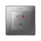 Simon 82 Накладка для коннектора мини-джек + 2RCA, S82 Detail, алюминий | 8201092-093 | Simon