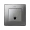 Simon 82 Накладка на телефонную розетку RJ-11, RJ-12, S82 Detail, алюминий | 82062-93 | Simon