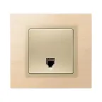 Simon 82 Накладка на телефонную розетку RJ-11, RJ-12, S82, шампань | 82062-64 | Simon