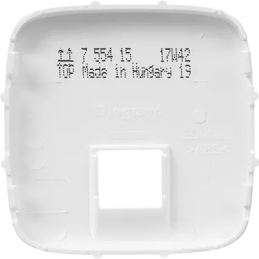 Valena ALLURE Белый Накладка розетки ТЛФ/комп 1-ой | 755415 | Legrand