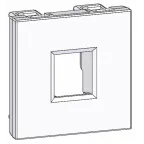Altira Белый Плата лицевая W45 2 модуля 1xKeystone RAL9003 | RIN-144-B | SE