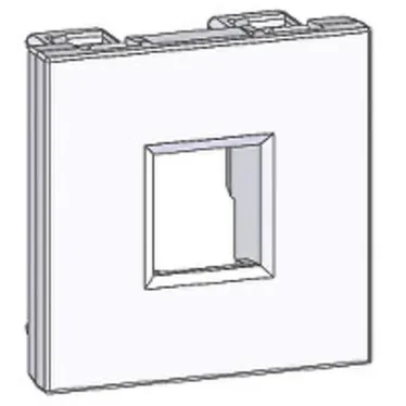 Altira Белый Плата лицевая W45 2 модуля 1xKeystone RAL9003 | RIN-144-B | SE