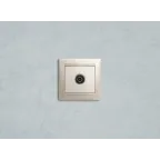 VALENA Розетка телевизионная TV звезда в рамку белая 1.5дБ