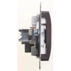 Glossa Шоколад Мех TV Розетка оконечная 1DB | GSL000891 | SE