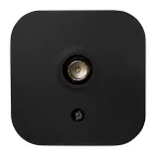 Розетка TV (телевизионная) Legrand Quteo ''звезда'' IP20 накладная чёрная матовая