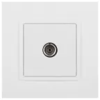 Розетка Elegance 14-3101-01М TV одиночная, белый матовый